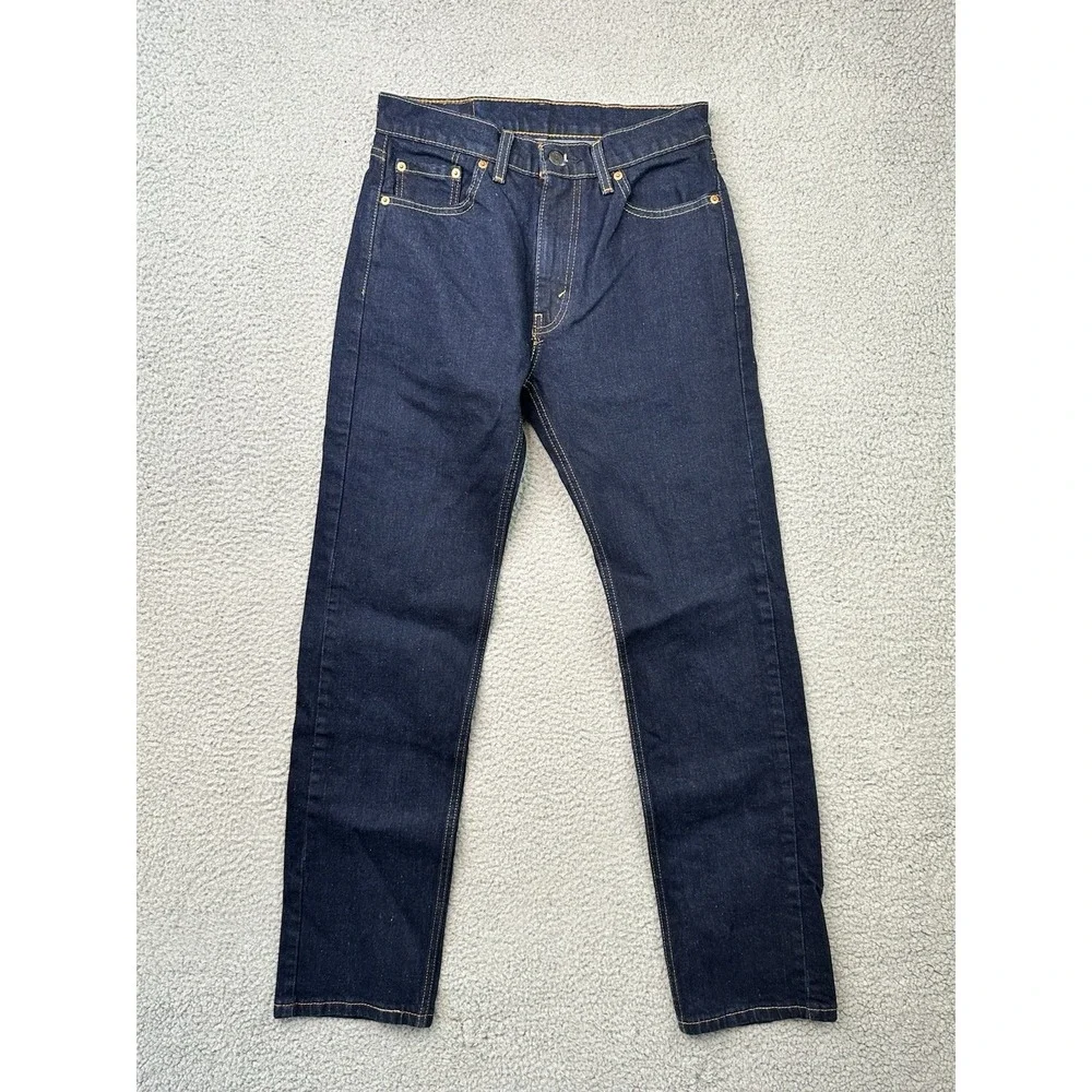 Levis 505 Straight Leg Jeans 30x32 (31) Dark Wash Blue Denim